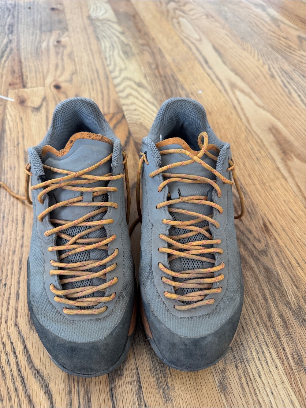 Gray and Orange women’s approach/Trail Shoes